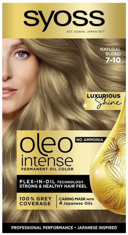 Syoss Oleo Vopsea pentru par 7-10, blond natural