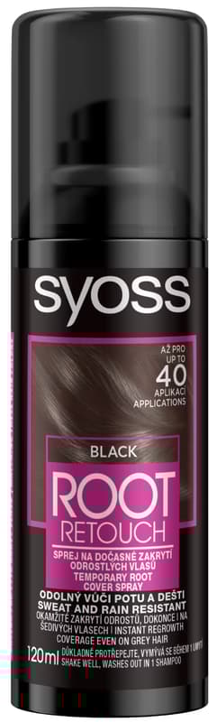Syoss Spray pentru vopsire temporara a radacinilor, negru