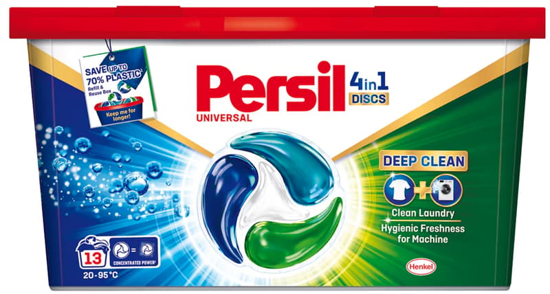 Persil Deep Clean 4in1 Discs Regular Detergent de rufe capsule