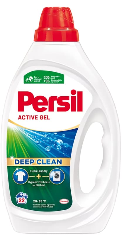Persil Regular Deep Clean Detergent de rufe gel, 22 spalari