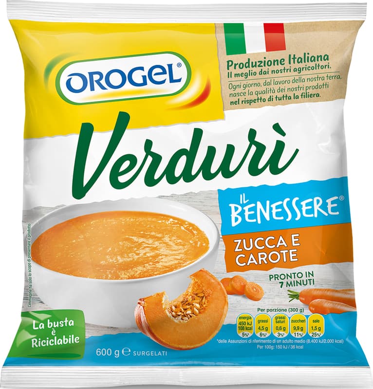 Orogel Supa de legume cu dovleac si morcovi