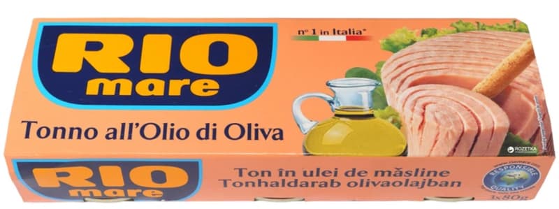 Rio Mare Ton in ulei de masline 3x52g