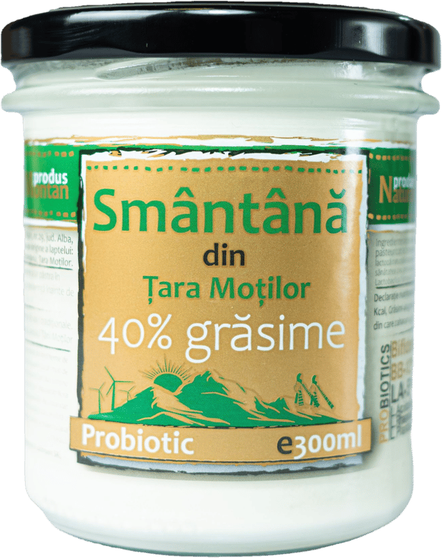 Monlacto Smantana 40% probiotic din Tara Motilor