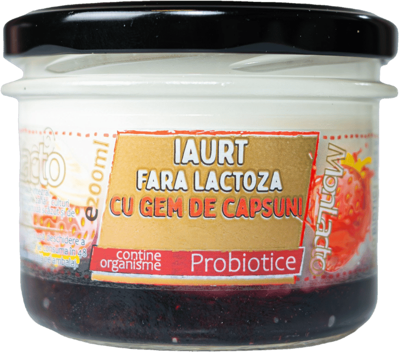 Monlacto Iaurt fara lactoza cu gem de capsuni