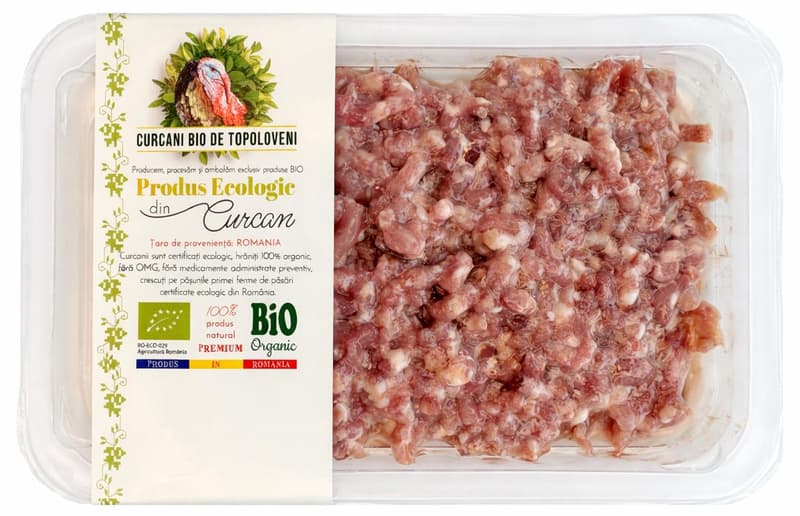 ECO Carne tocata din piept si pulpa de curcan