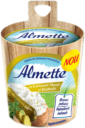 Almette Crema de branza cu castraveti murati si verdeata
