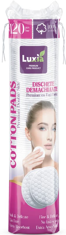 Luxia Dischete demachiante 100% bumbac, embosate