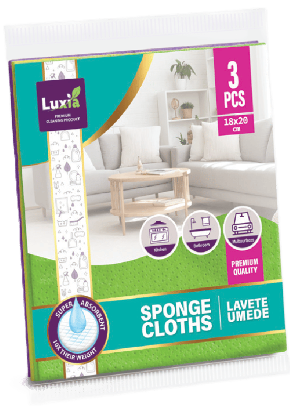Luxia Premium wet wipes, 18x20 cm, 3 pieces