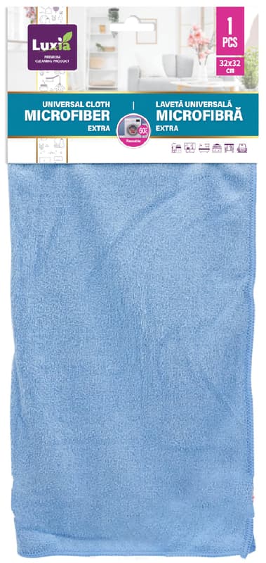 Luxia Extra universal microfiber cloth, 32x32cm