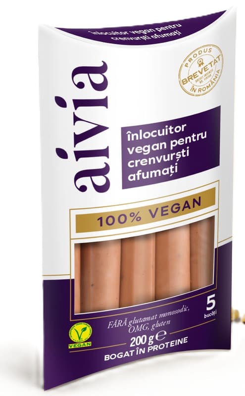 Aivia Vegan substitute for smoked Frankfurters
