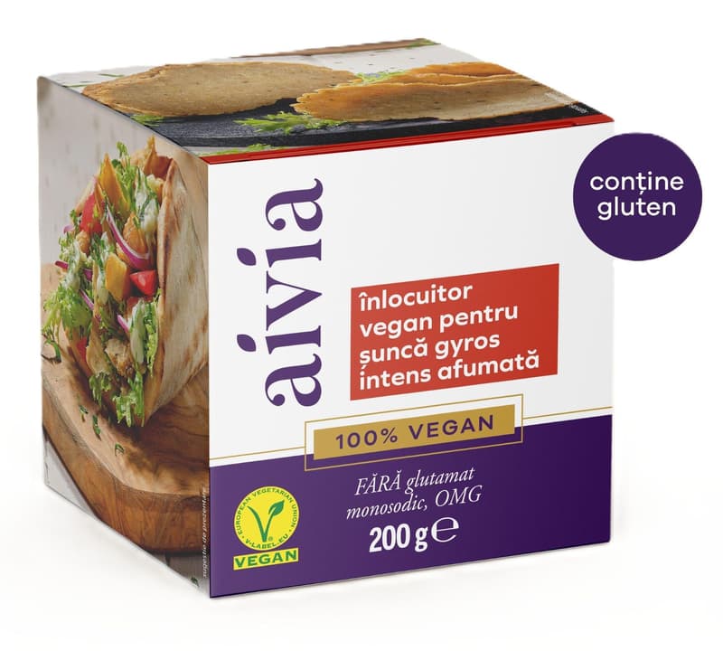 Aivia Inlocuitor vegan pentru sunca Gyros intens afumata