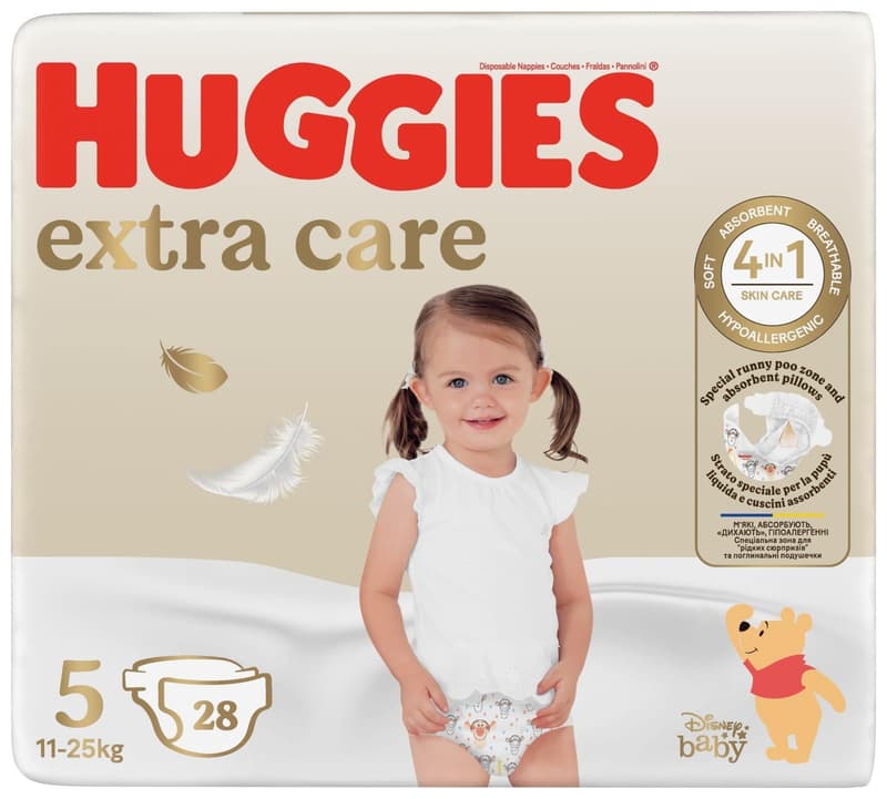 Huggies Extra Care Jumbo Scutece, nr. 5, 11-25 kg