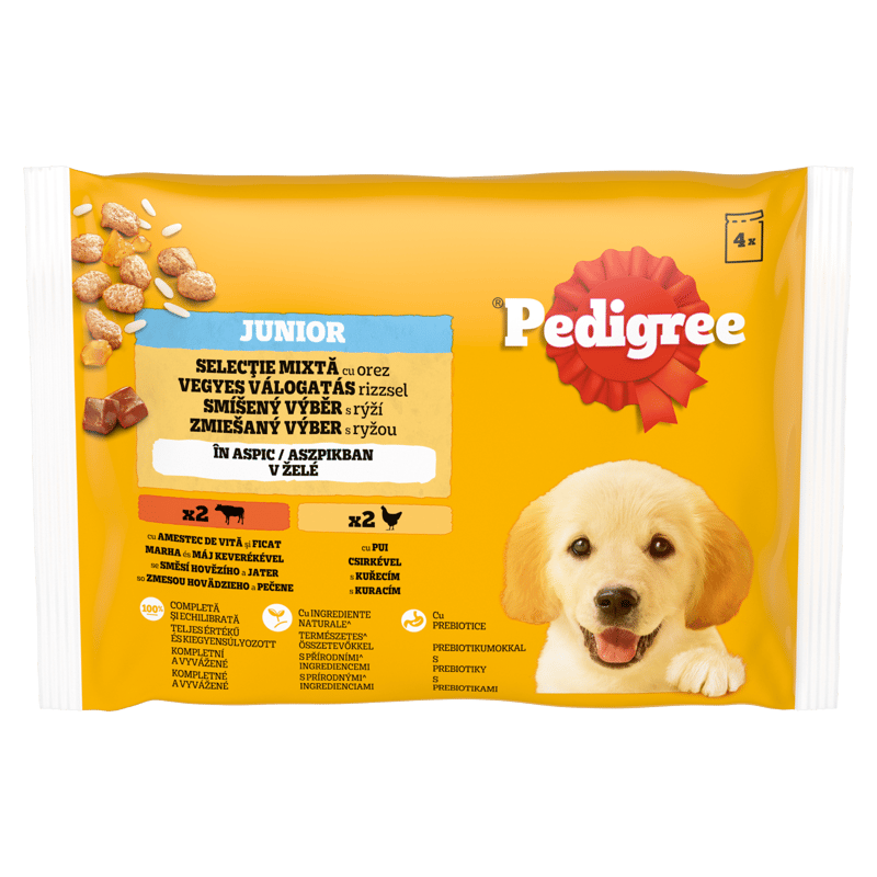 Pedigree Wet food for junior puppies, mixed taste