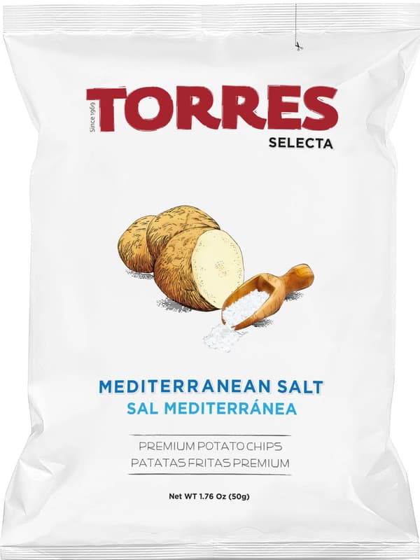 Torres Chipsuri premium de cartofi cu sare mediteraneană