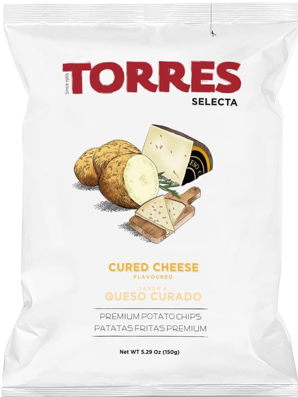 Torres Chipsuri premium de cartofi cu aromă de brânză maturată