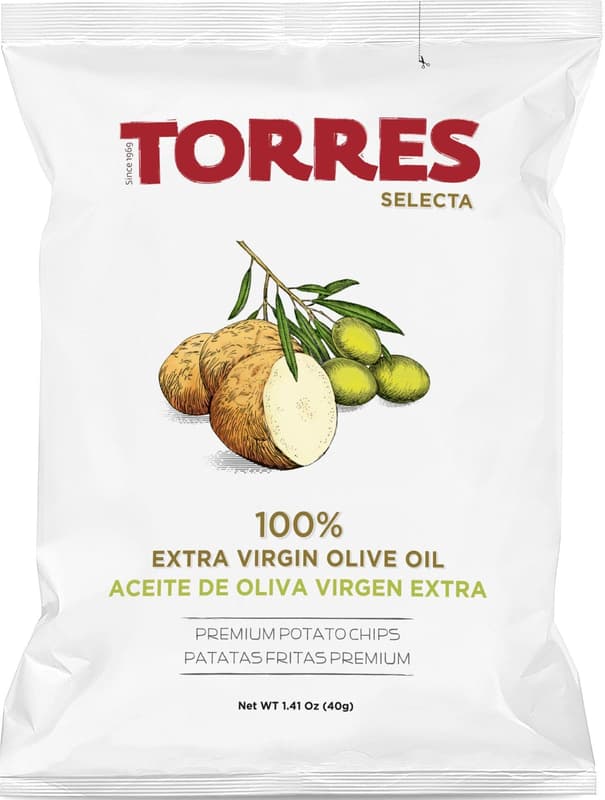 Torres Chipsuri premium de cartofi cu ulei de măsline extravirgin