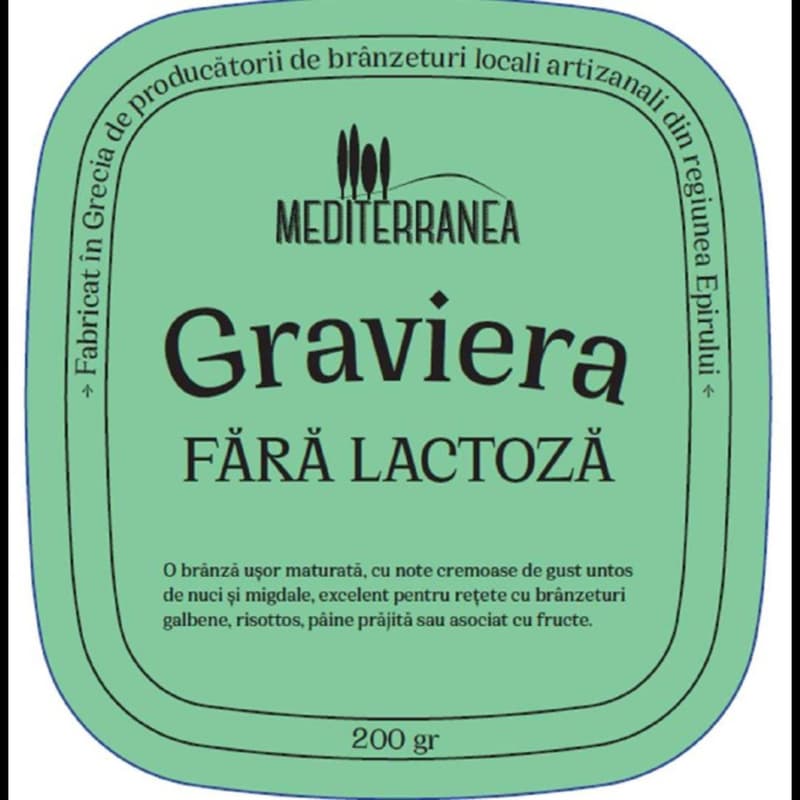 Mediterranea Graviera fara lactoza