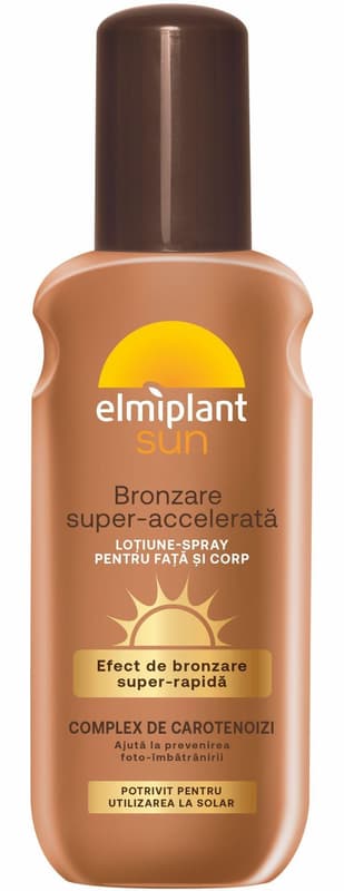 Elmiplant Sun Lotiune Spray de bronzare super-accelerata pentru fata si corp