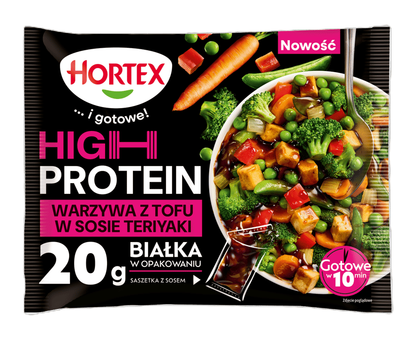 Hortex Legume cu teriyaki si tofu cu continut ridicat de proteina