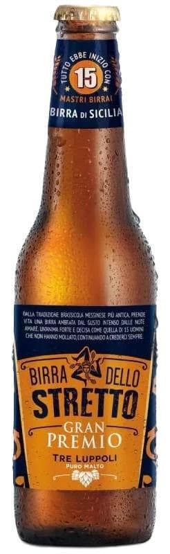 Birra Dello Stretto Bere blonda Gran Premio lager