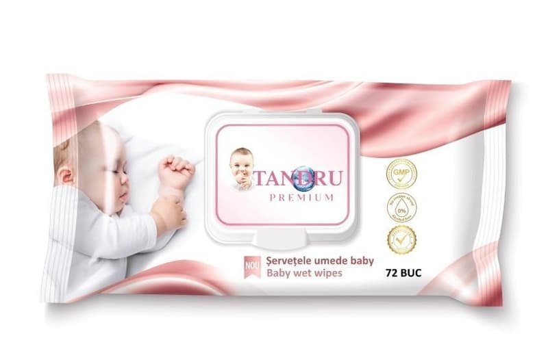 Clarsanit Tandru Servetele umede pentru bebelusi,  72 bucati