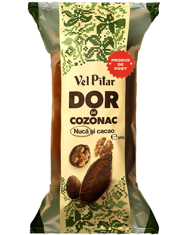 DOR Cozonac de post cu nuca si cacao