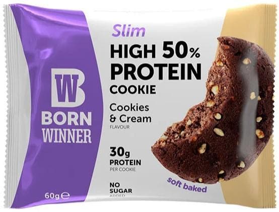 Born Winner Slim Biscuit proteic cu aroma de biscuiti si frisca