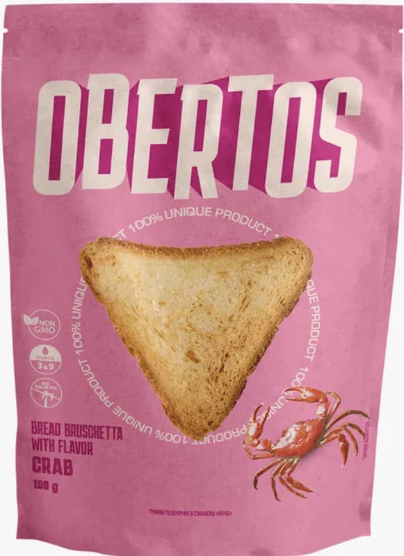 Obertos Chipsuri din paine cu aroma de crab