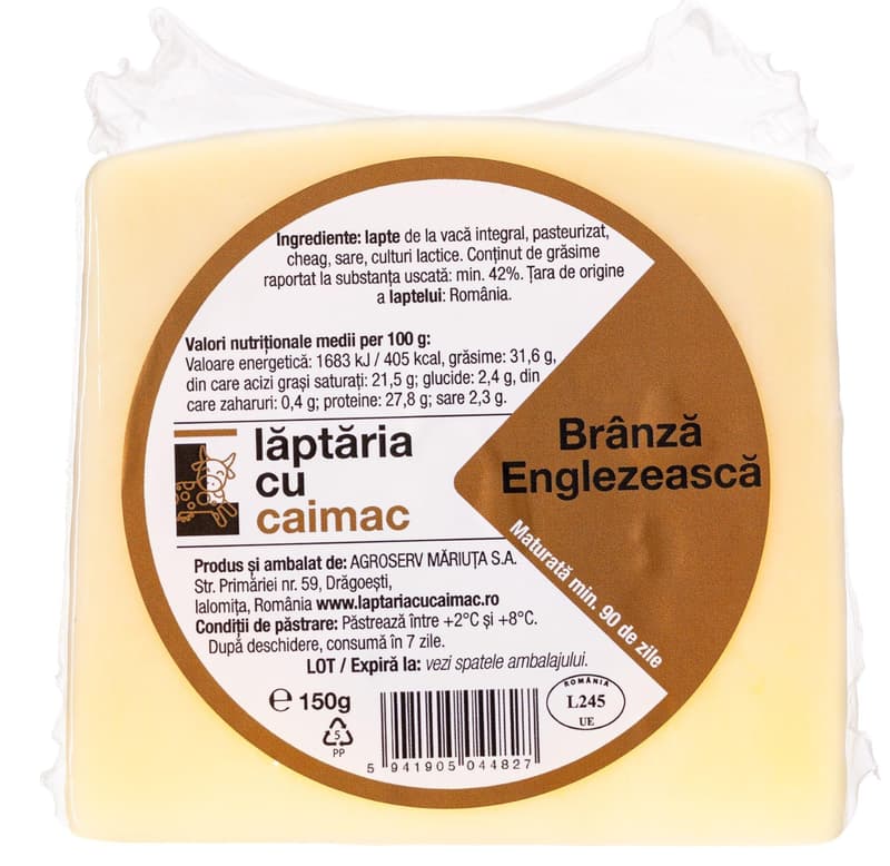 Laptaria cu caimac Branza englezeasca
