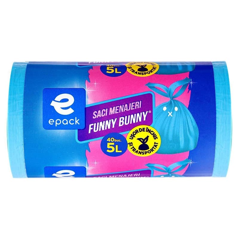 Epack Saci Funny Bunny 5 L, 40 pcs/roll (018867)