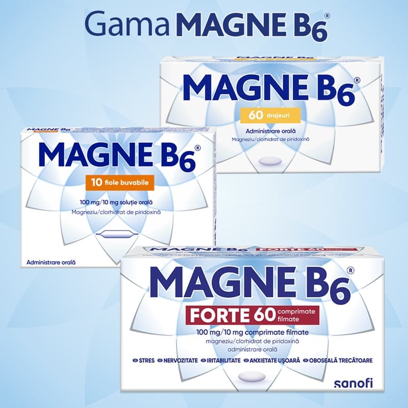 MAGNE B6 FORTE 100MG/10MG 60 COMPRIMATE FILMATE OPELLA