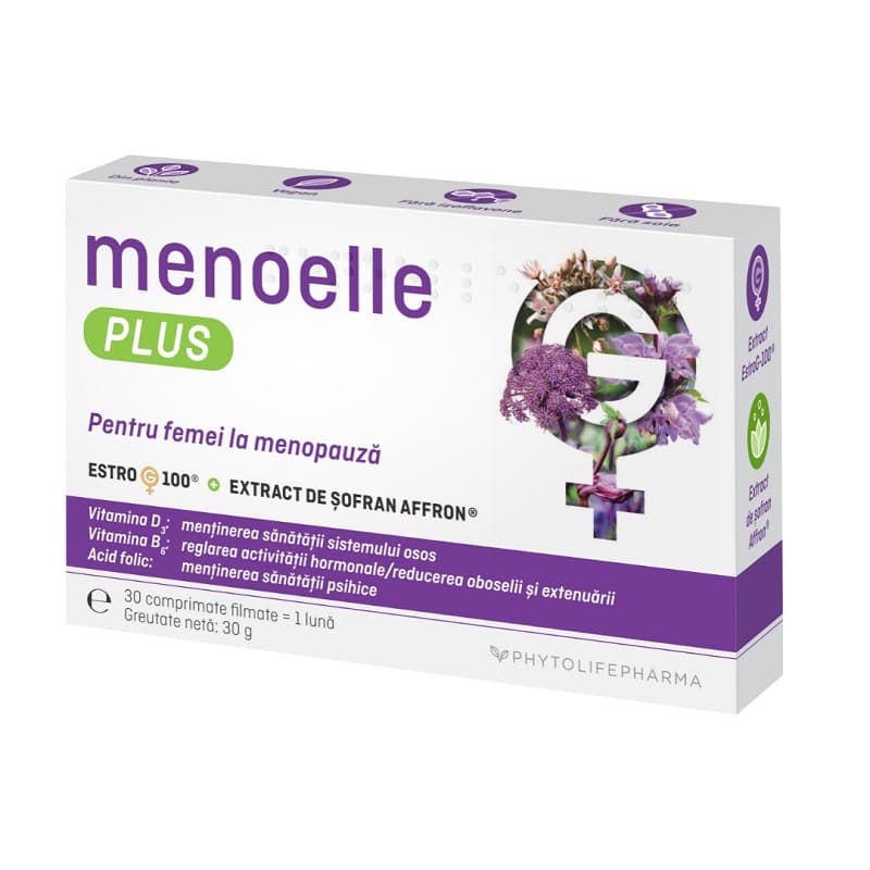 MENOELLE PLUS 30 COMPRIMATE FILMATE