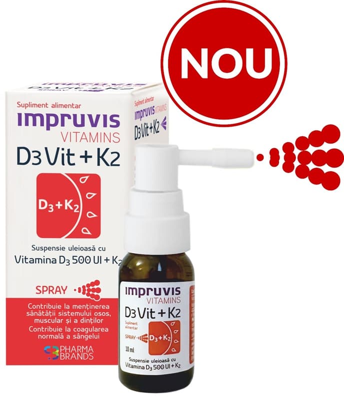 IMPRUVIS VITAMINA D3 VIT 500 + K2 SPRAY 10ML