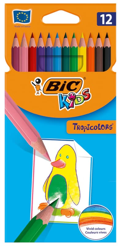 BIC Kids Tropicolors Creioane colorate diverse culori