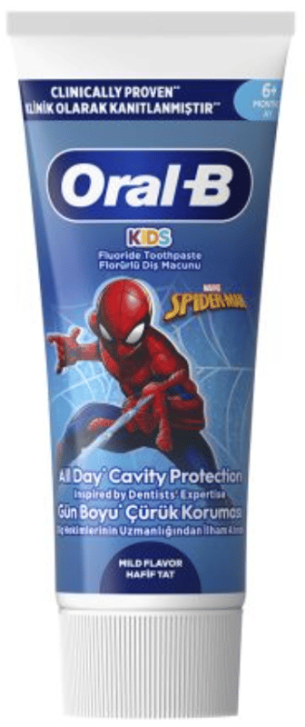 Oral-B Kids Spiderman Pasta de dinti pentru copii, 0-6 ani