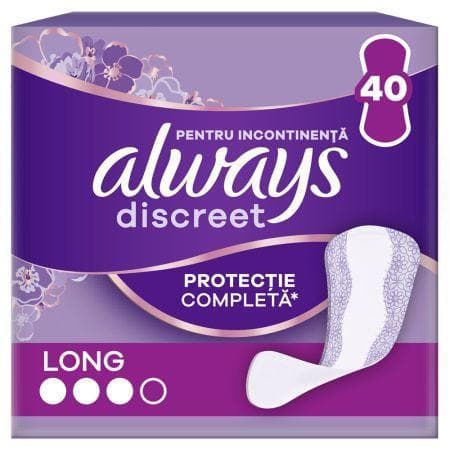 Always Discreet Liners Absorbante zilnice pentru incontinenta urinara, marimea L
