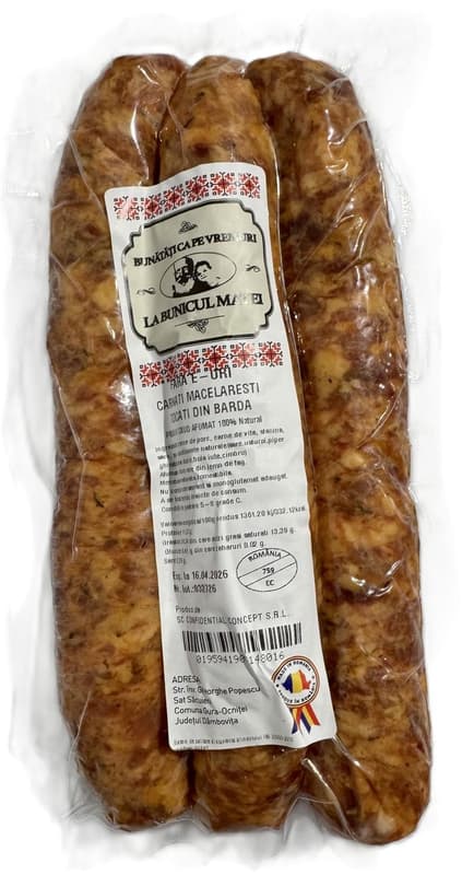 At Grandpa Matei Butcher's minced sausages from the bard