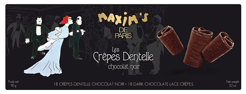 Maxim's de Paris "by Le Manoir" biscuiti dantela cu ciocolata neagra