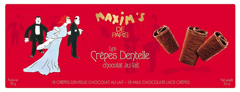 Maxim's de Paris "by Le Manoir" biscuiti dantela cu ciocolata de lapte