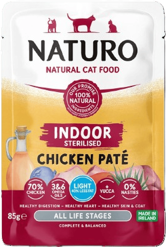 Naturo Gluten Free Pate pentru pisici sterilizate, pui