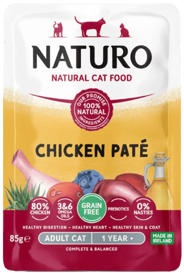 Naturo Gluten Free Pate pentru pisici adulte, pui