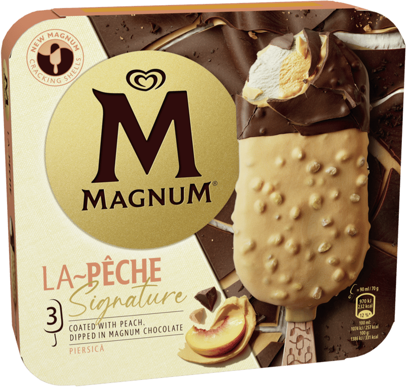 Magnum Inghetata cu piersica (3x90ml)