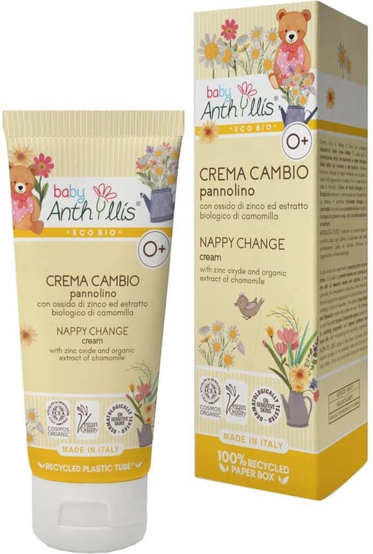 Baby Anthyllis ECO Crema pentru iritatia de scutec cu oxid de zinc, musetel si orez