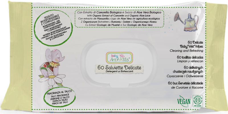 Baby Anthyllis ECO Servetele umede pentru bebelusi cu extract de musetel si aloe vera