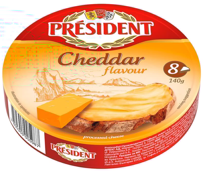 President Cheese Spread Cheddar