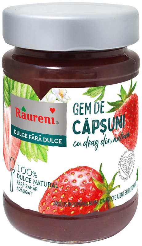 Raureni Gem de capsuni dulce fara dulce