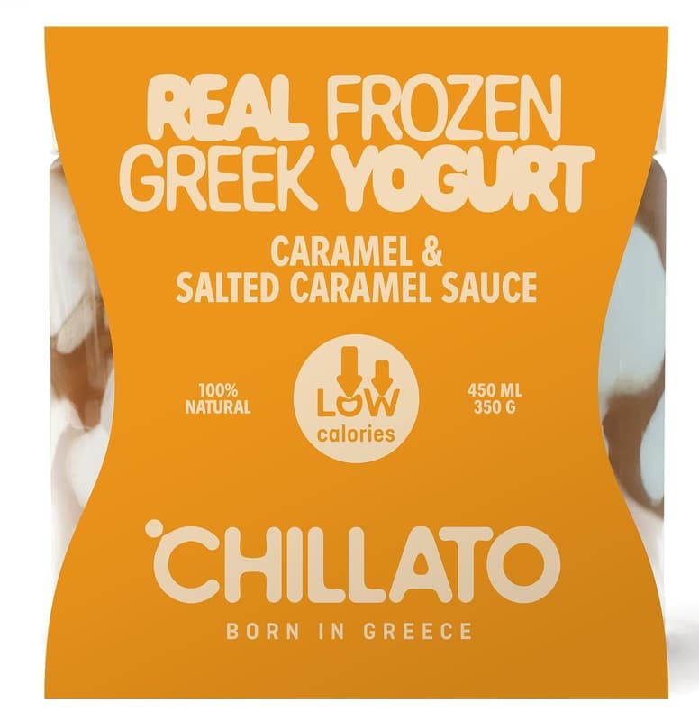 Chilatto Iaurt grecesc congelat cu caramel sarat