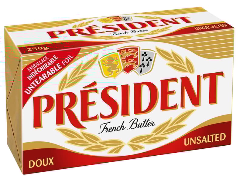 PRESIDENT Unsalted Butter 82%