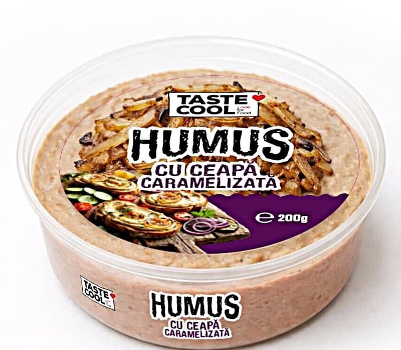 Taste Cool Hummus with caramelized onions