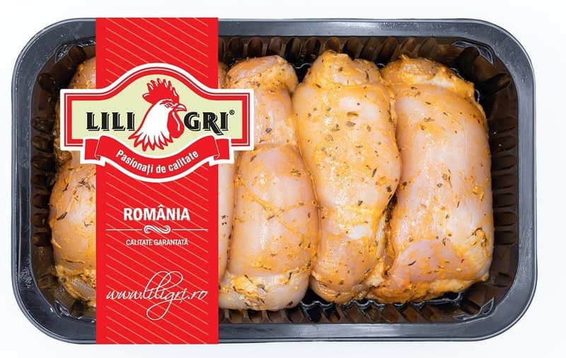 LILI GRI Pulpe superioare de pui dezosate fara piele si marinate